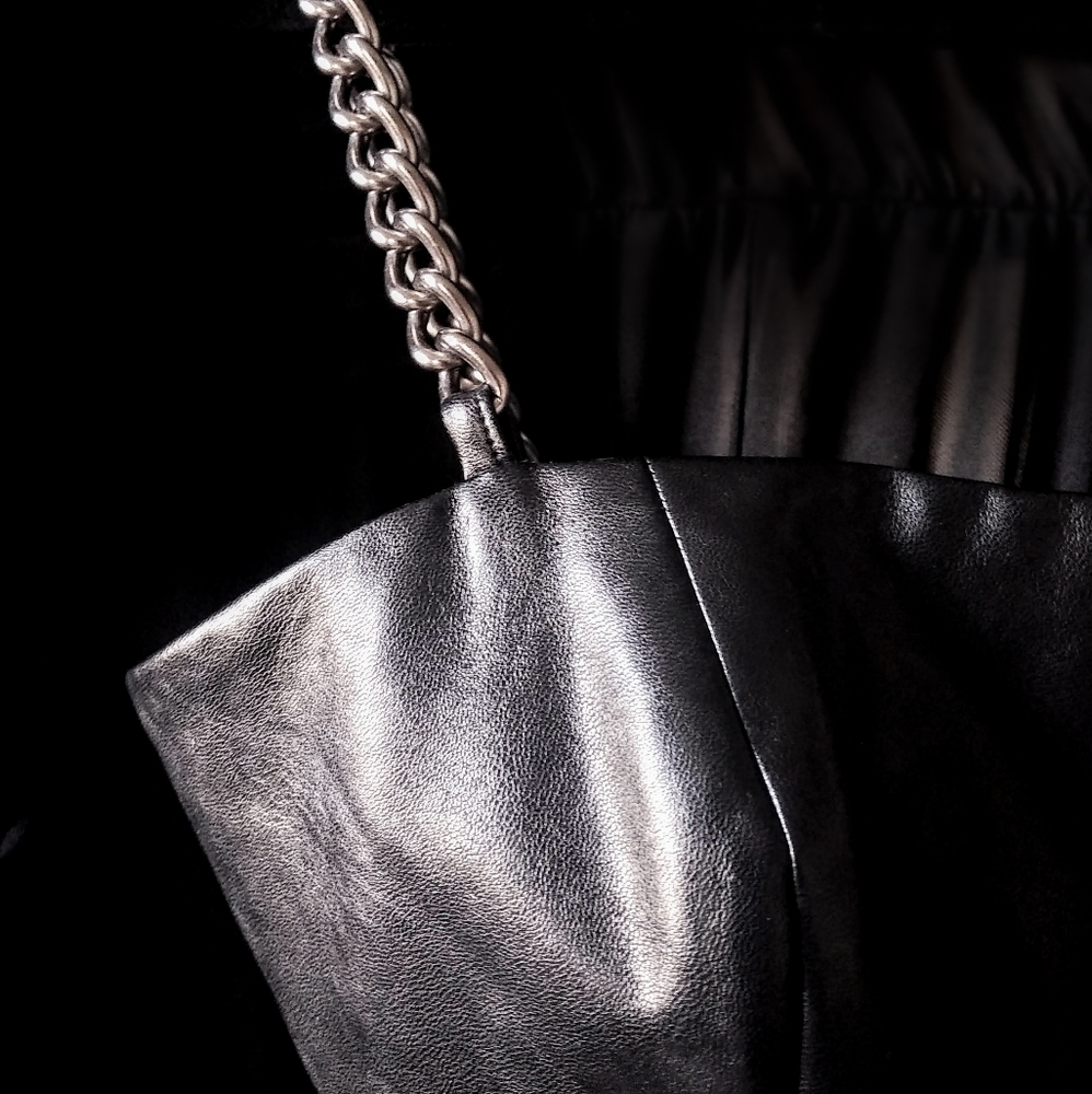 Chainlink vegan leather bustier dominatrix 6